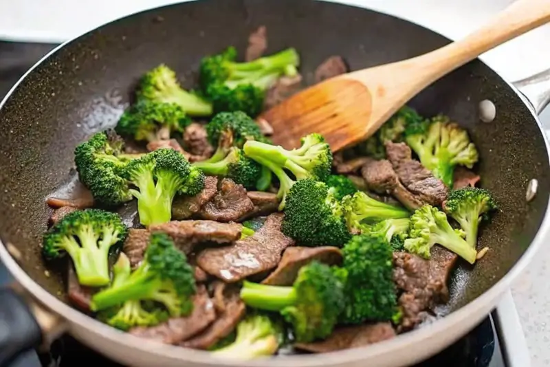 preparing Beef and Broccoli Stir-Fry