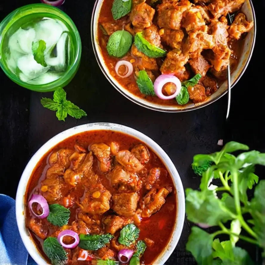 cooking BEEF VINDALOO
