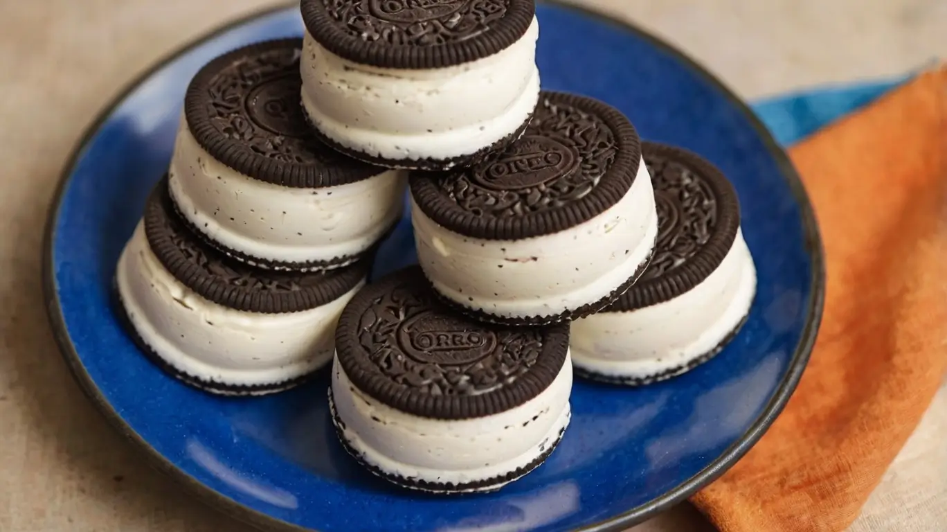 fresh 02 ingredients Oreo Ice Cream Sandwiches
