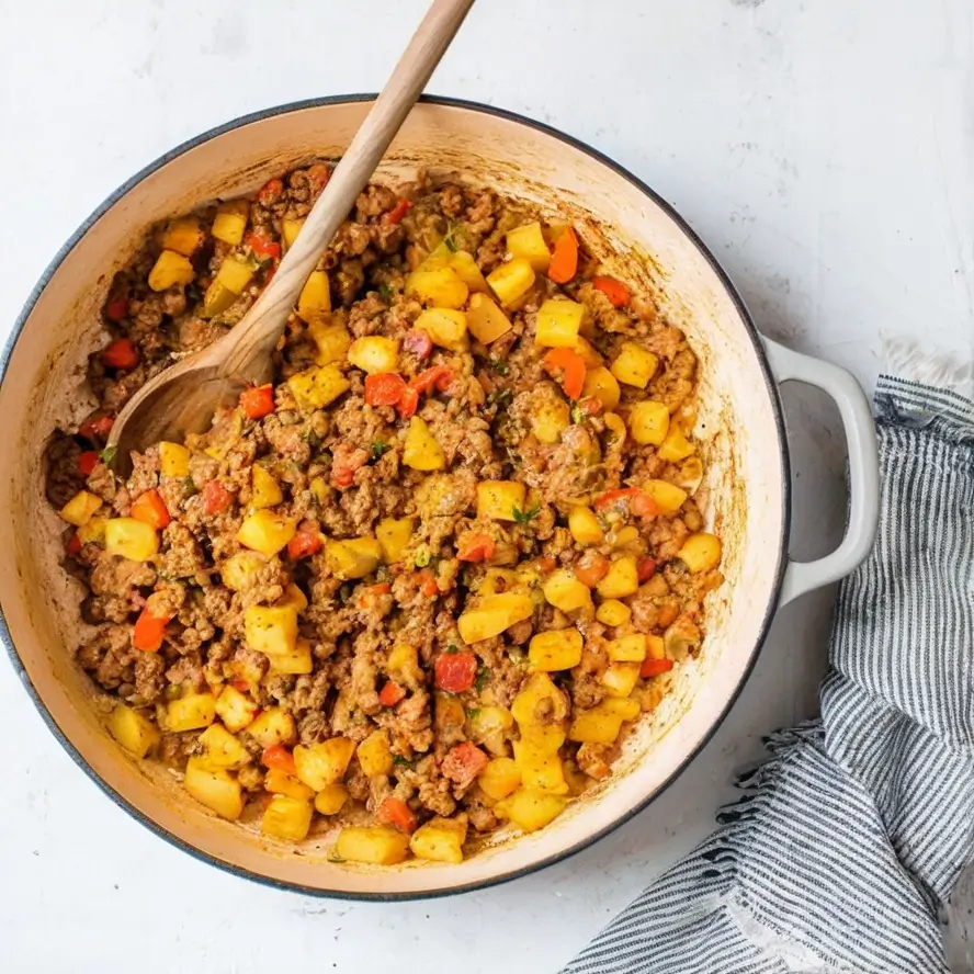 Ground Beef and Potato Casserole