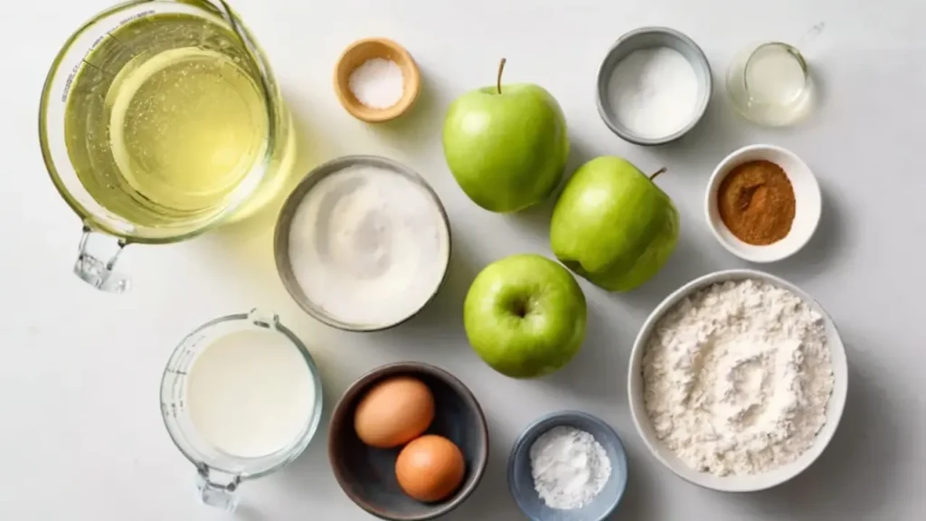 Apple Fritters ingredients