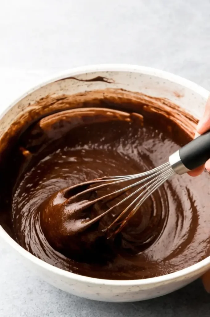 adding flour to the bowl 